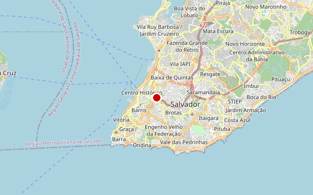 Kaart van Salvador, BA