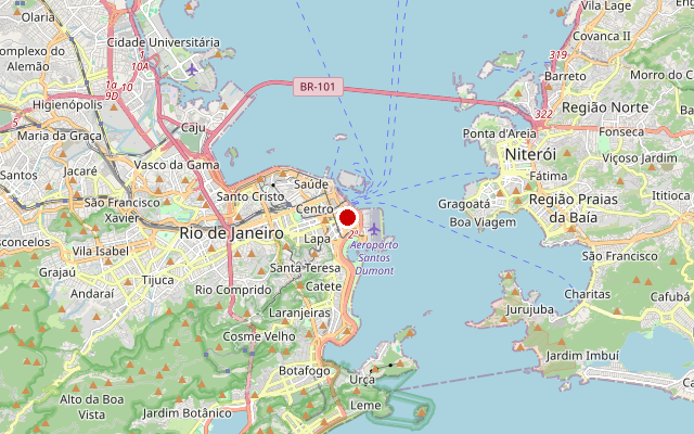 Kaart van Rio de Janeiro, RJ