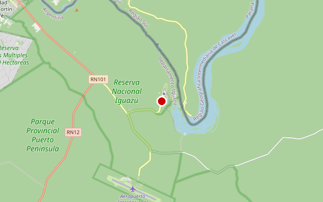 Kaart van Puerto Iguazú, Misiones, N3370