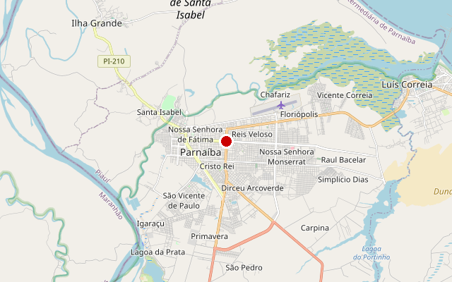 Kaart van Parnaíba, PI