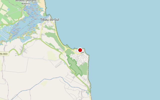 Kaart van Pipa Beach, RN, 59178-000