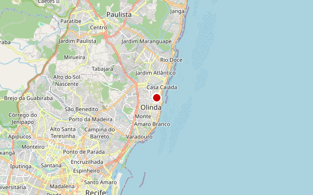 Kaart van Olinda, PE